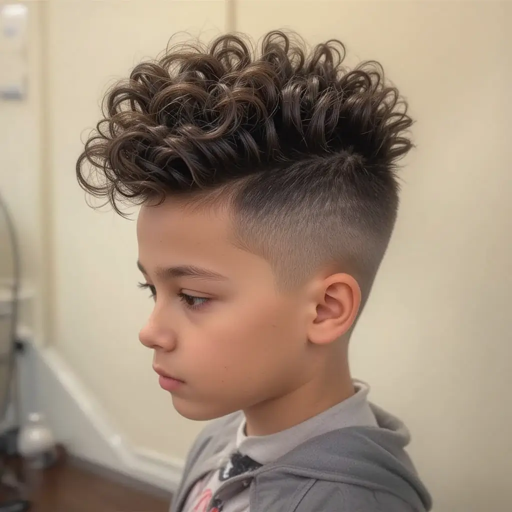 Faux Mohawk with Curls
