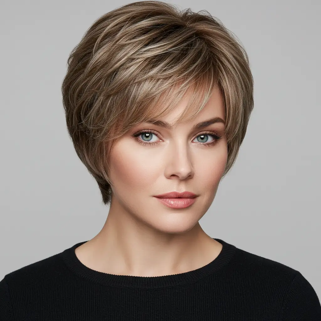 Feathered Layers with Side Bangs