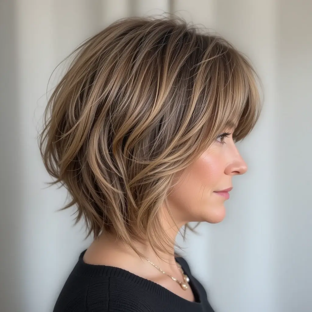Feathered Layers with Side Bangs
