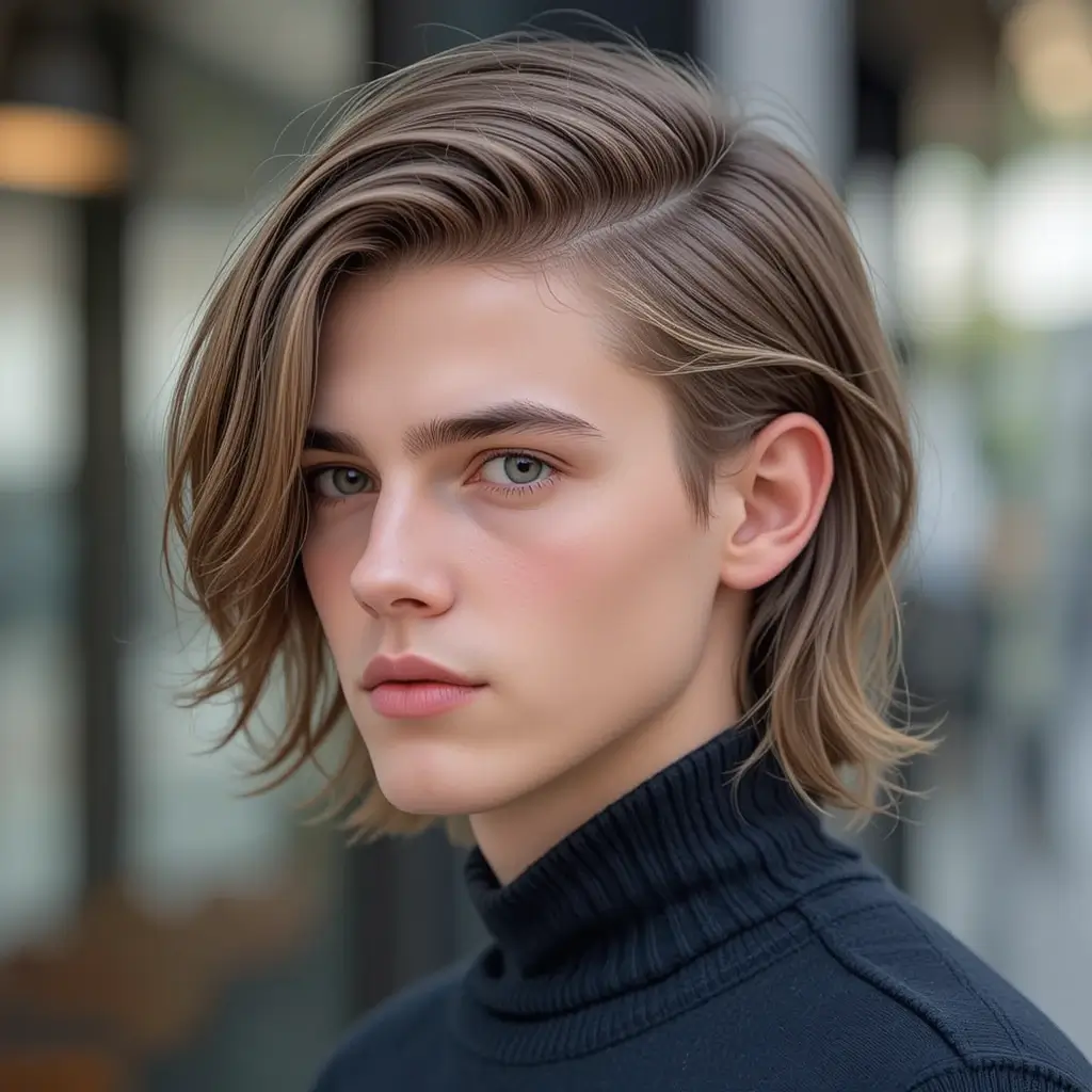 Feathered Middle Part