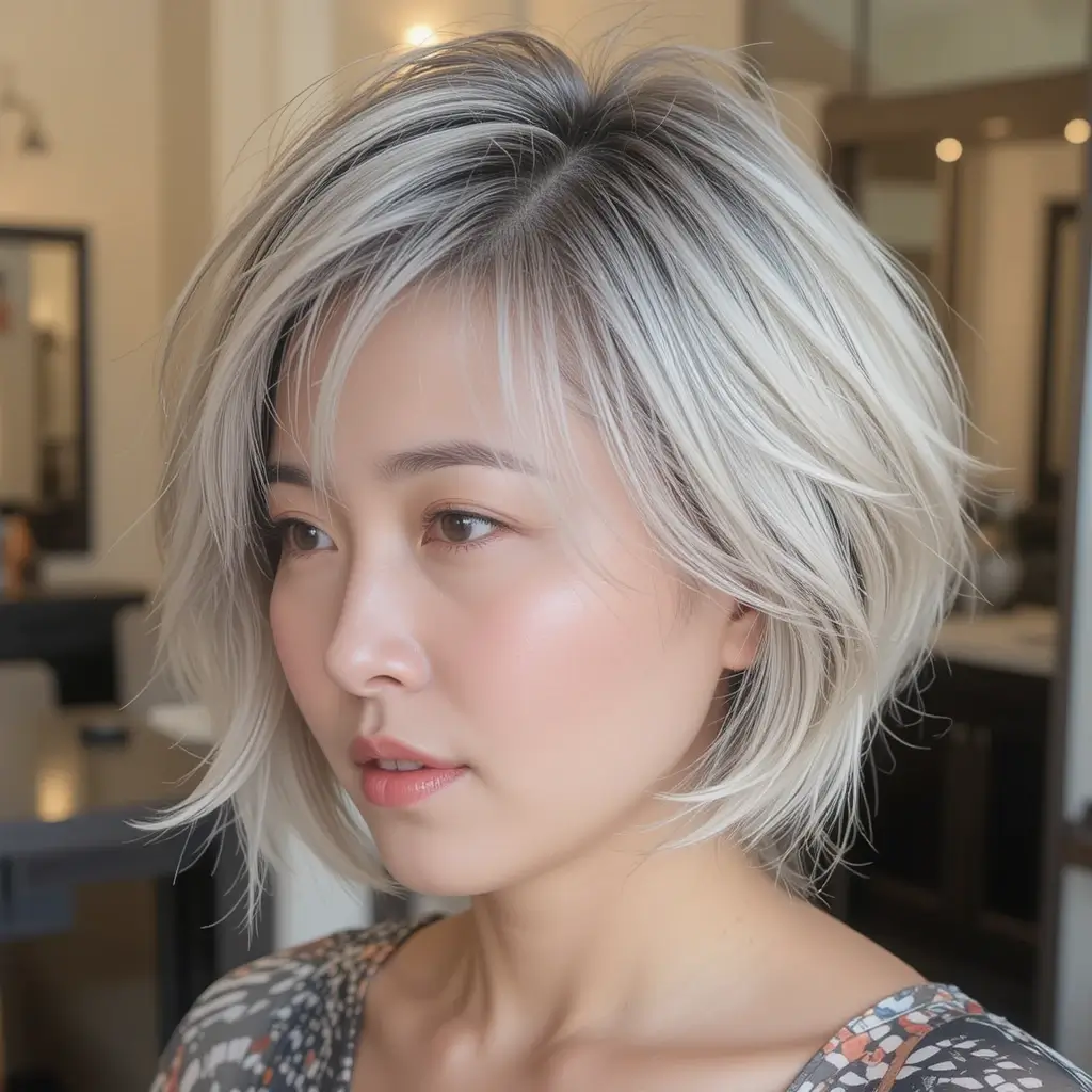 Feathered Short Hair