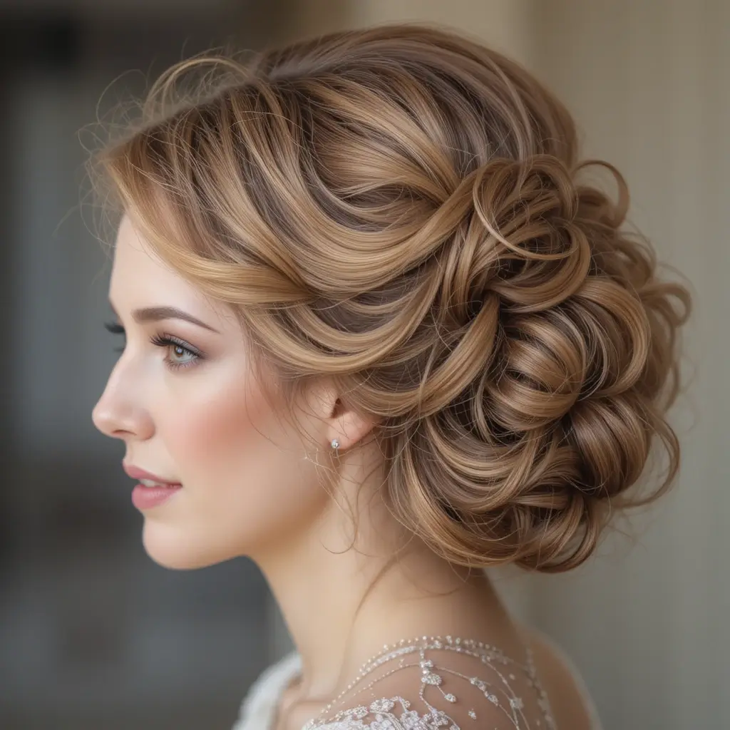 Finger Wave Updo with Curls