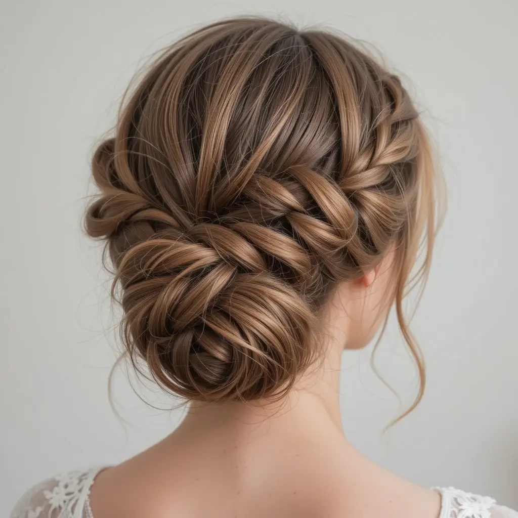 Fishtail Braid Updo