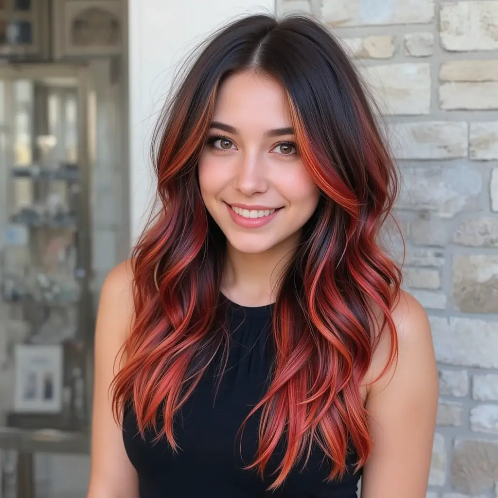 Flame-Tipped Balayage