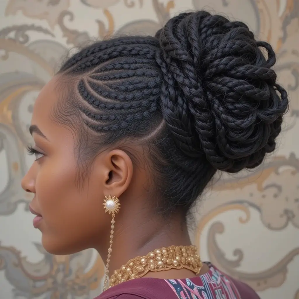 Flat Twist Updo