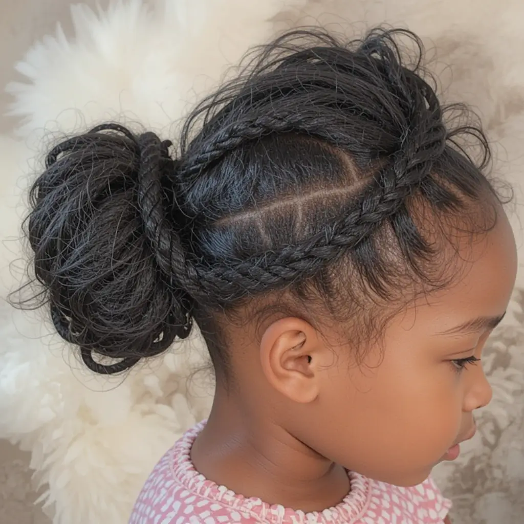 Flat Twists with a Low Bun
