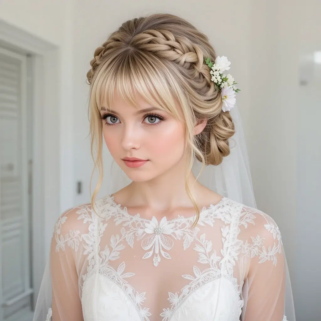 Floral Braided Updo
