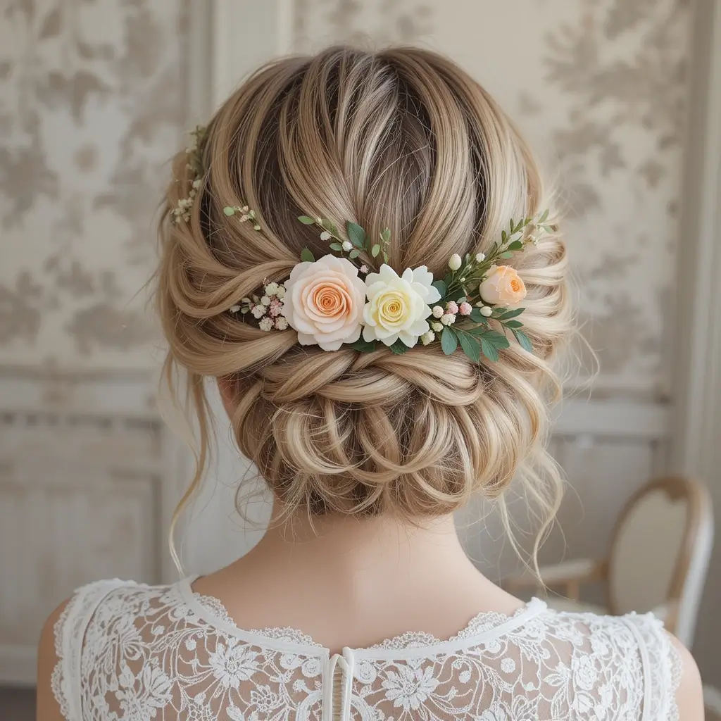 Floral Braided Updo