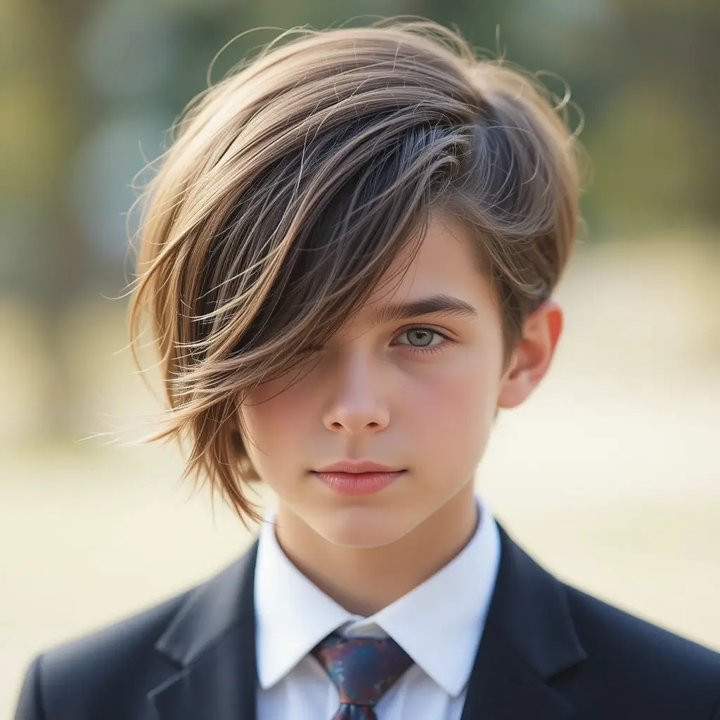 Flowy Side-Swept Hair
