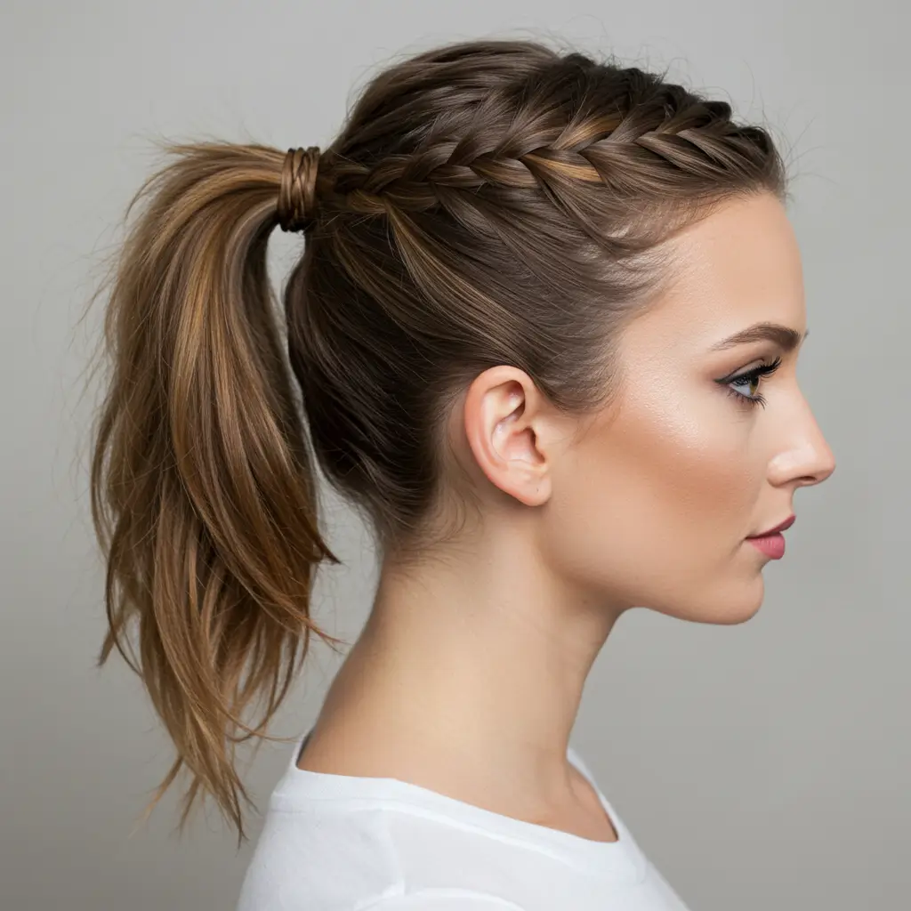 French Braid Ponytail