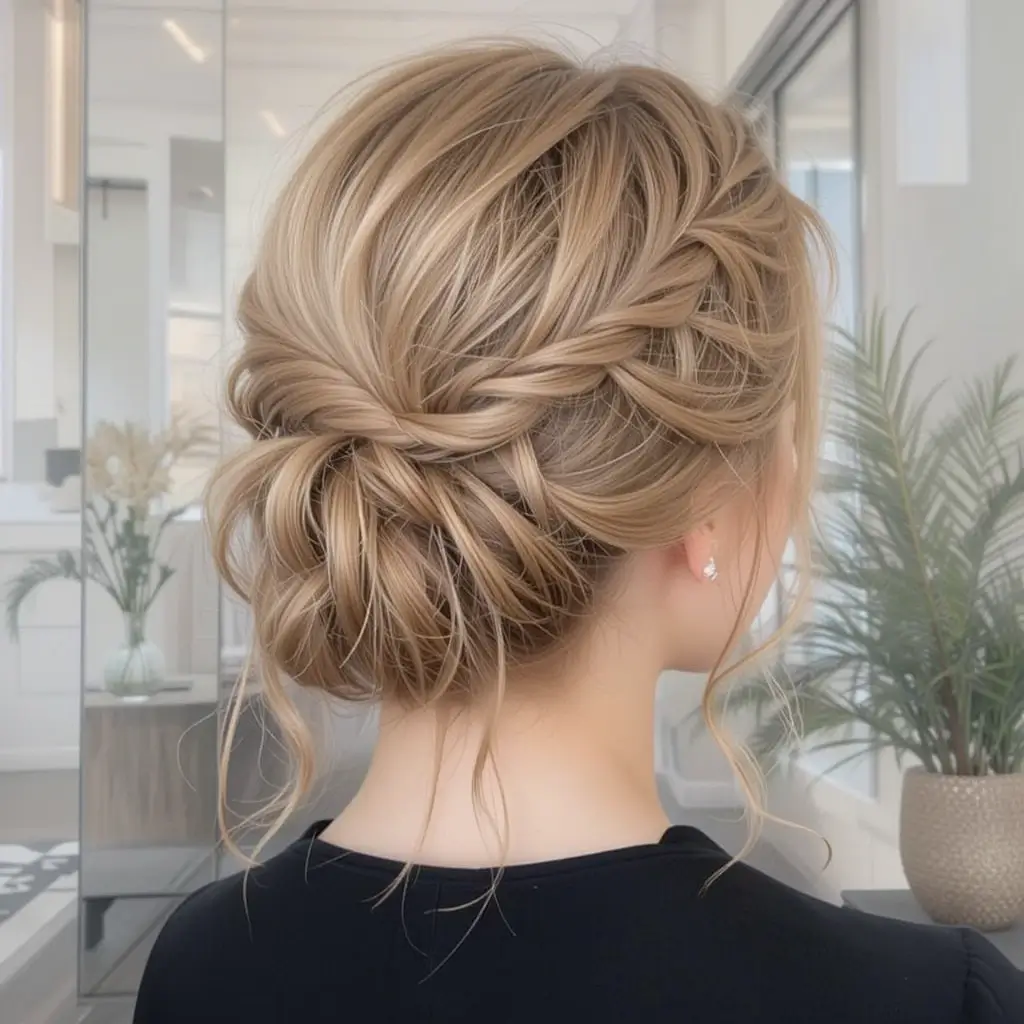 French Braid Updo