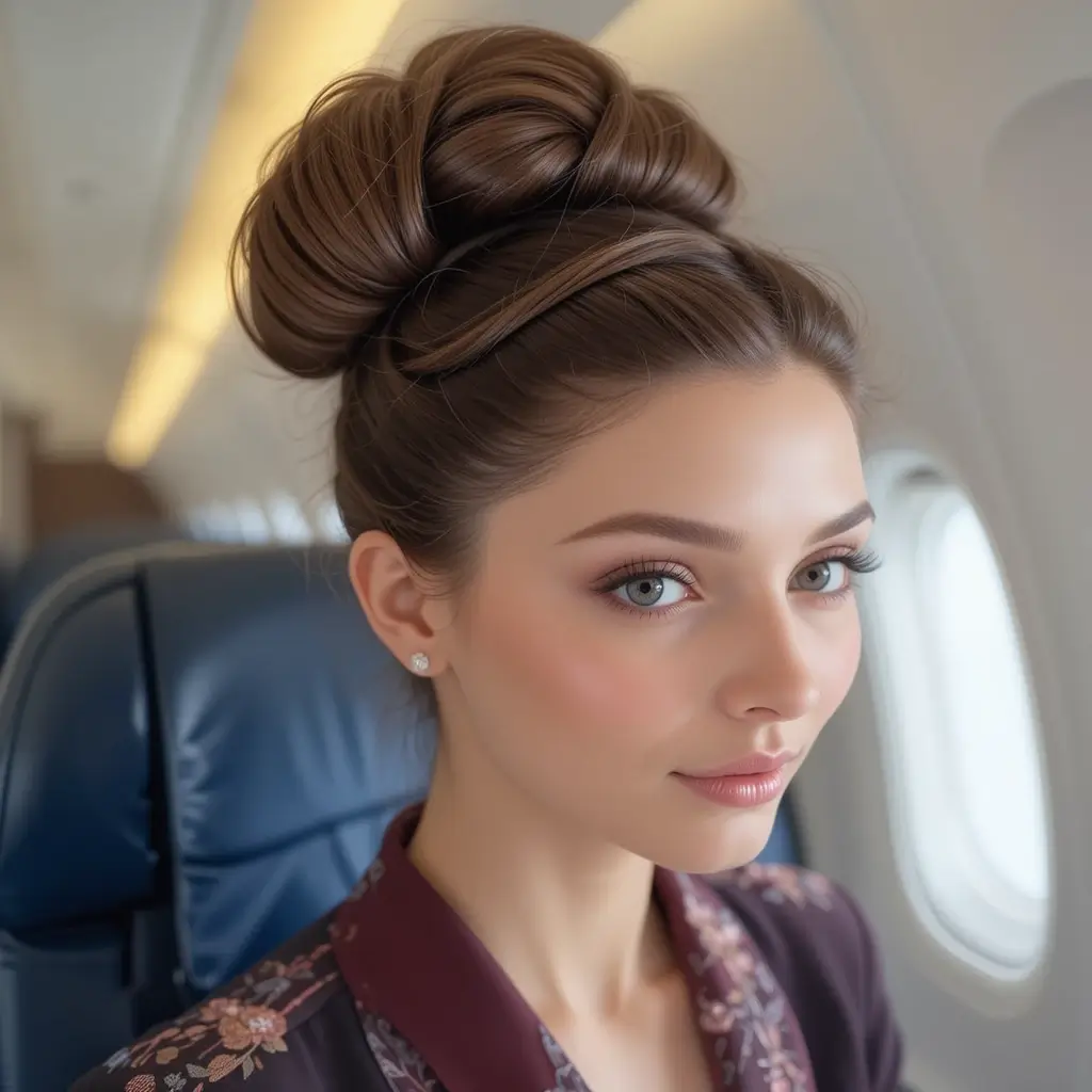 French Roll Updo