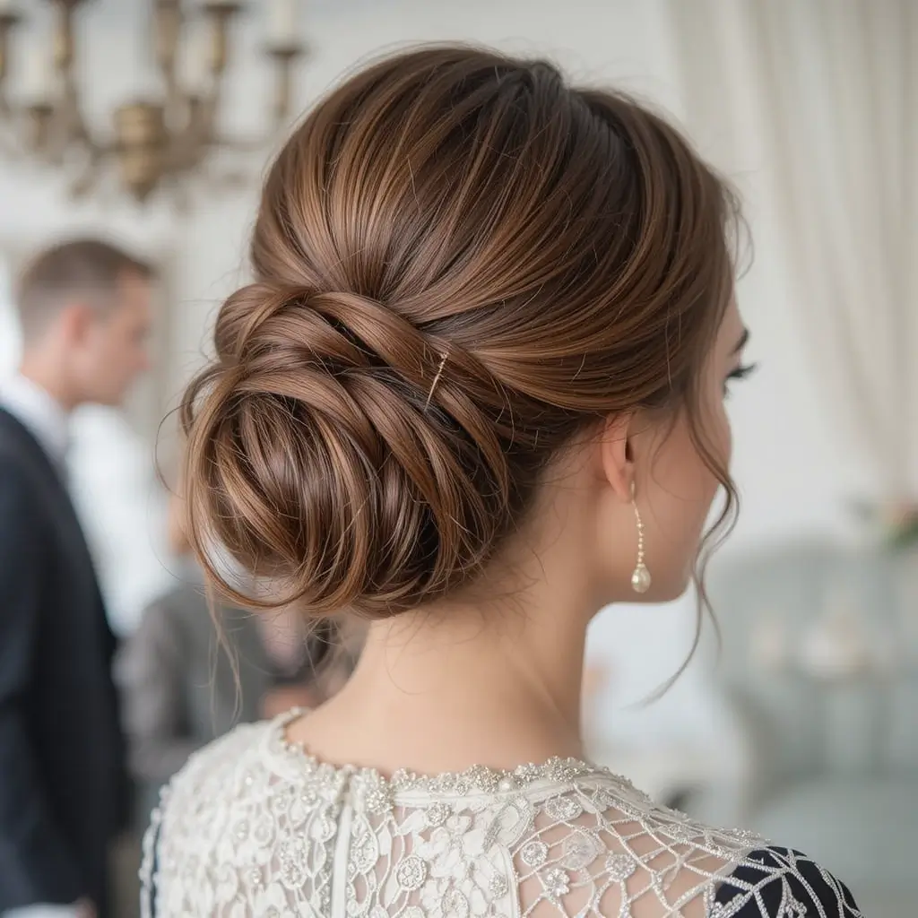 French Roll Updo