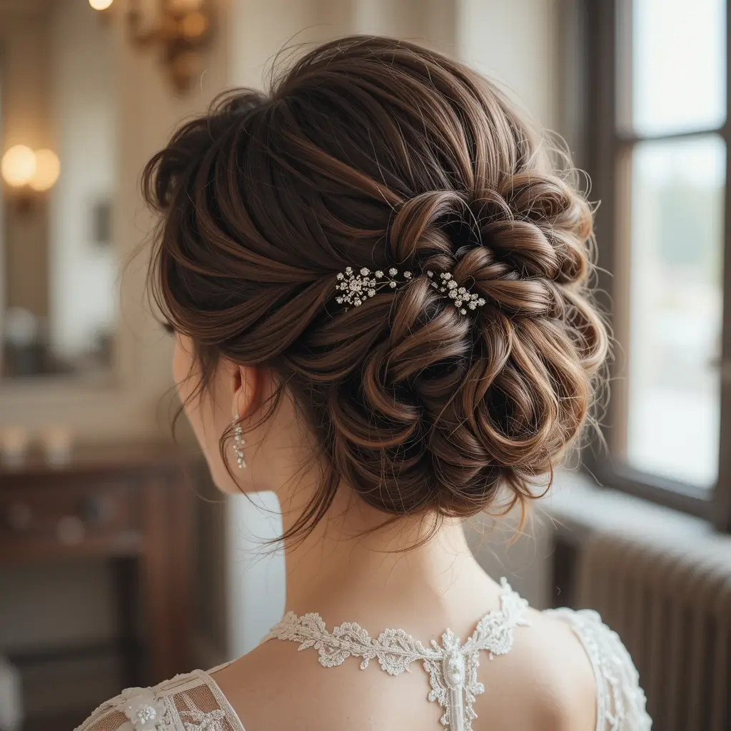 French Twist with Curls