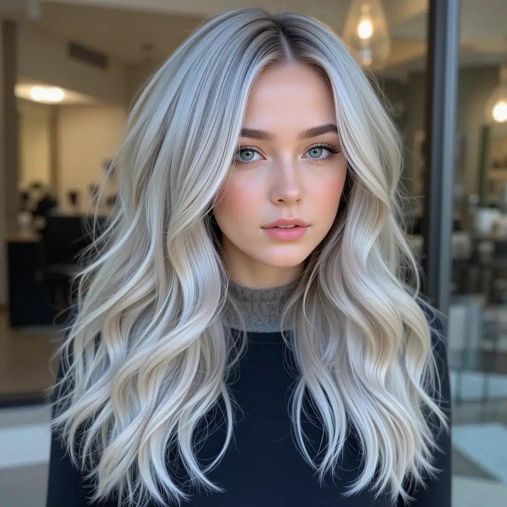 Frosty Ash Blonde Waves