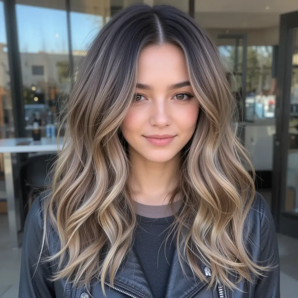 Golden Ash Brown Highlights