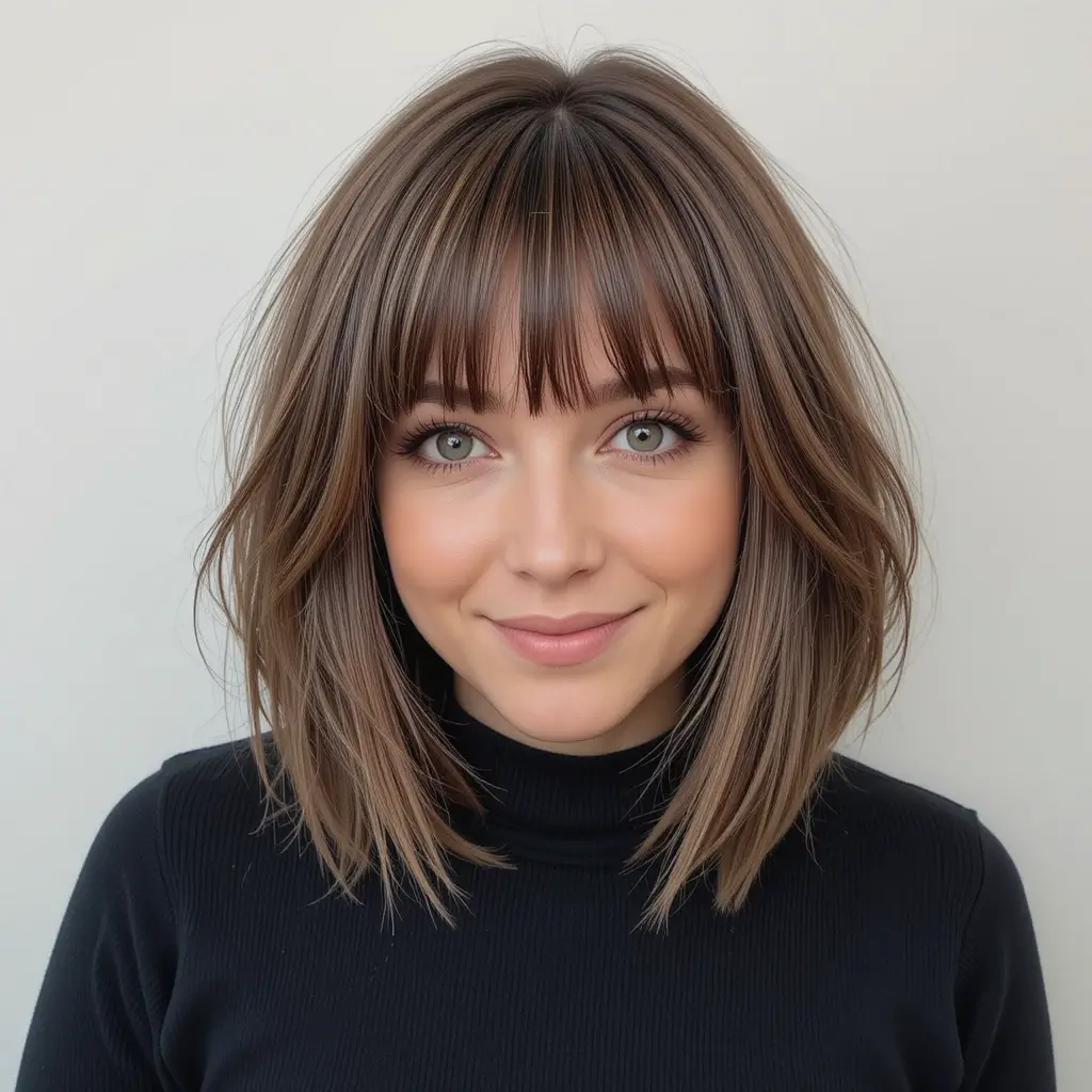 Graduated Bob with Bangs