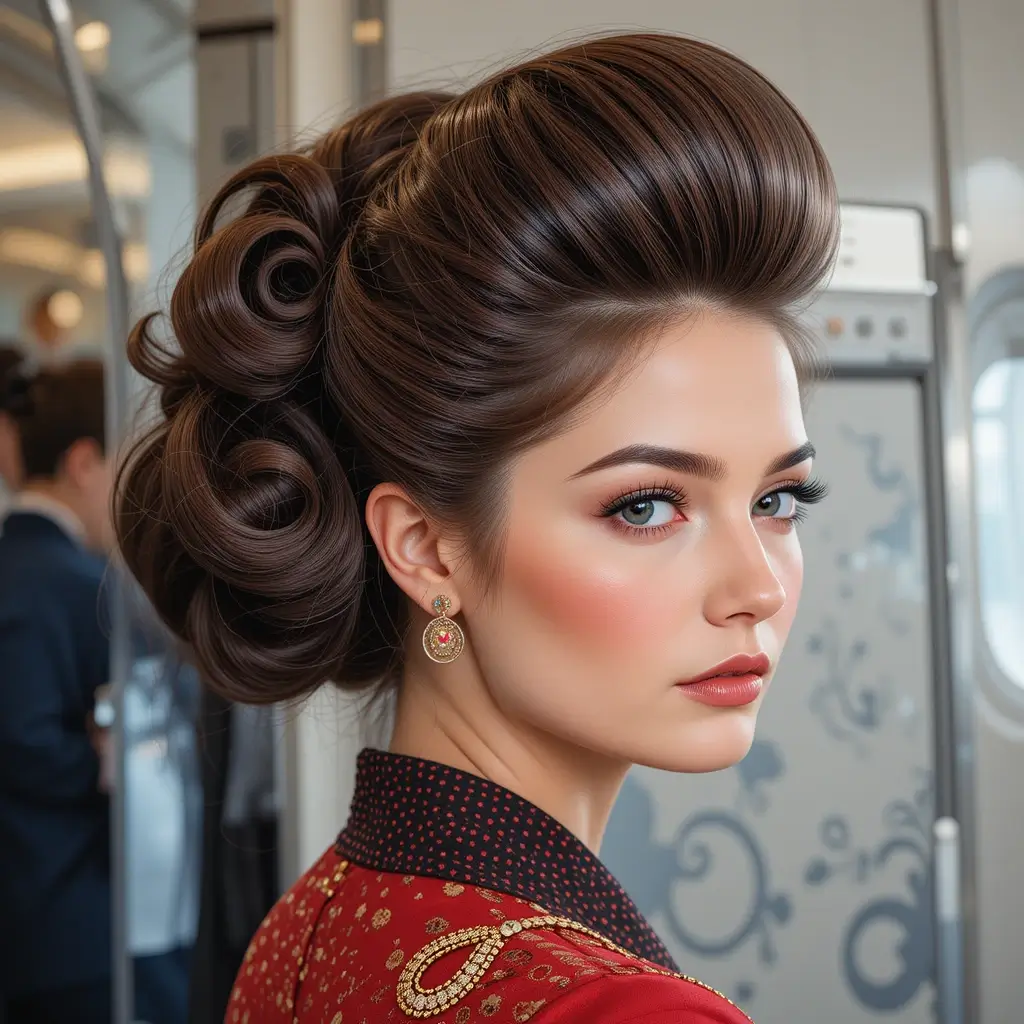 Half-Up Bouffant