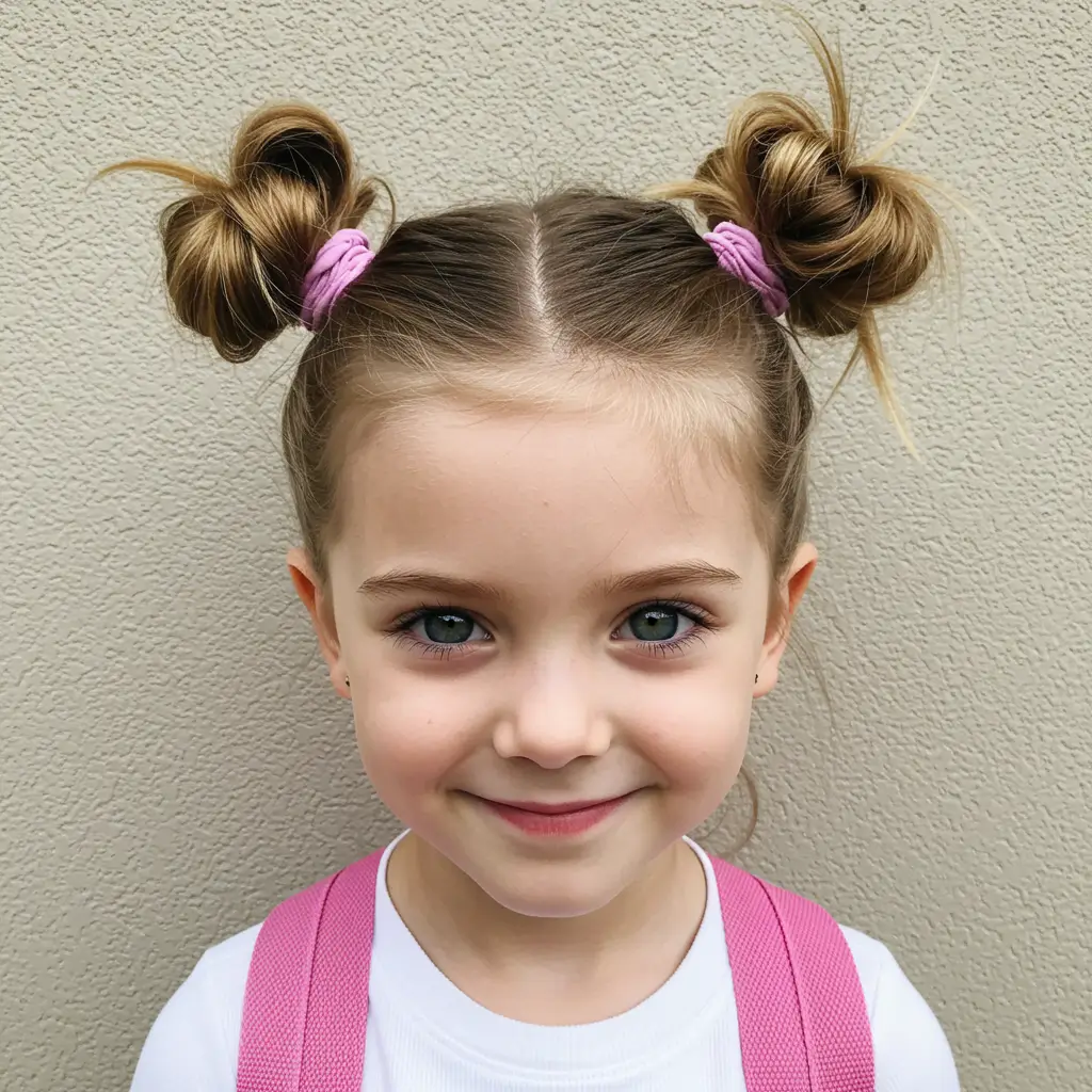 Half-Up Double Buns