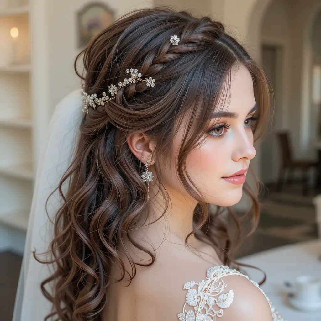 Half-Up Half-Down with Twists