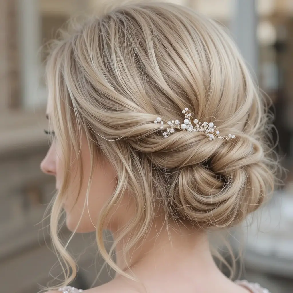 Half-Up Twisted Bob