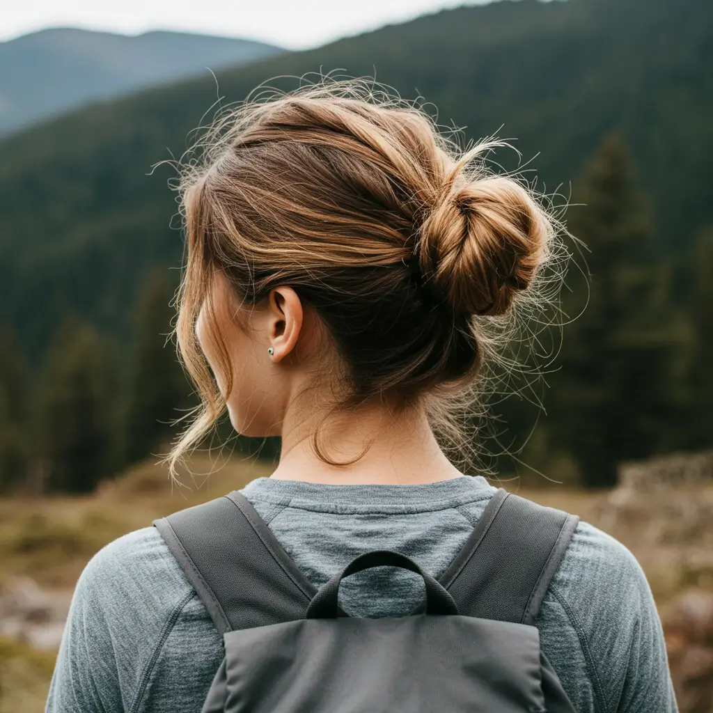 Half-Up Twisted Bun