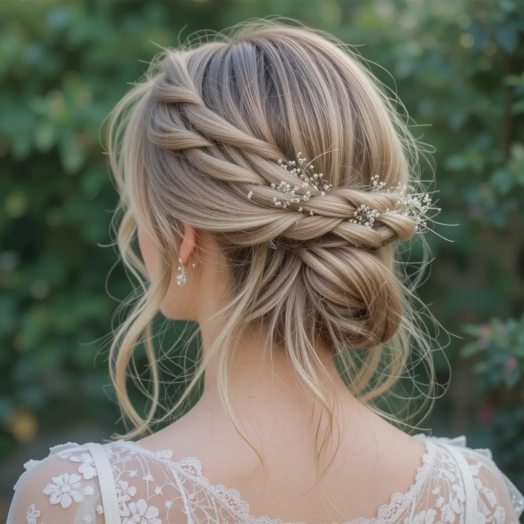 Half-Up Twisted Crown