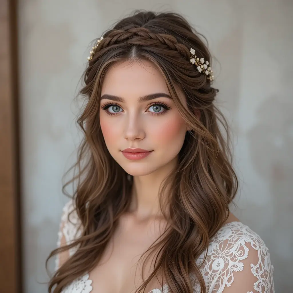 Half-Up Twisted Crown