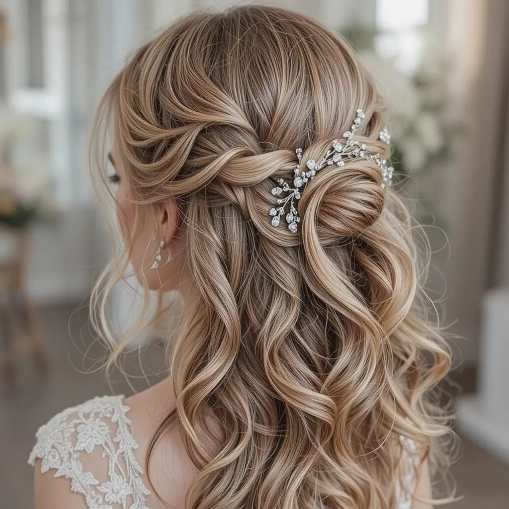 Half-Up Twisted Crown
