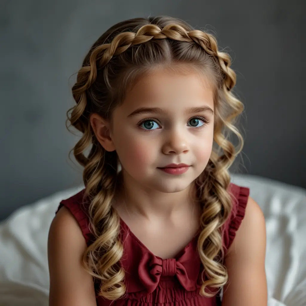 Halo Twist with Curls