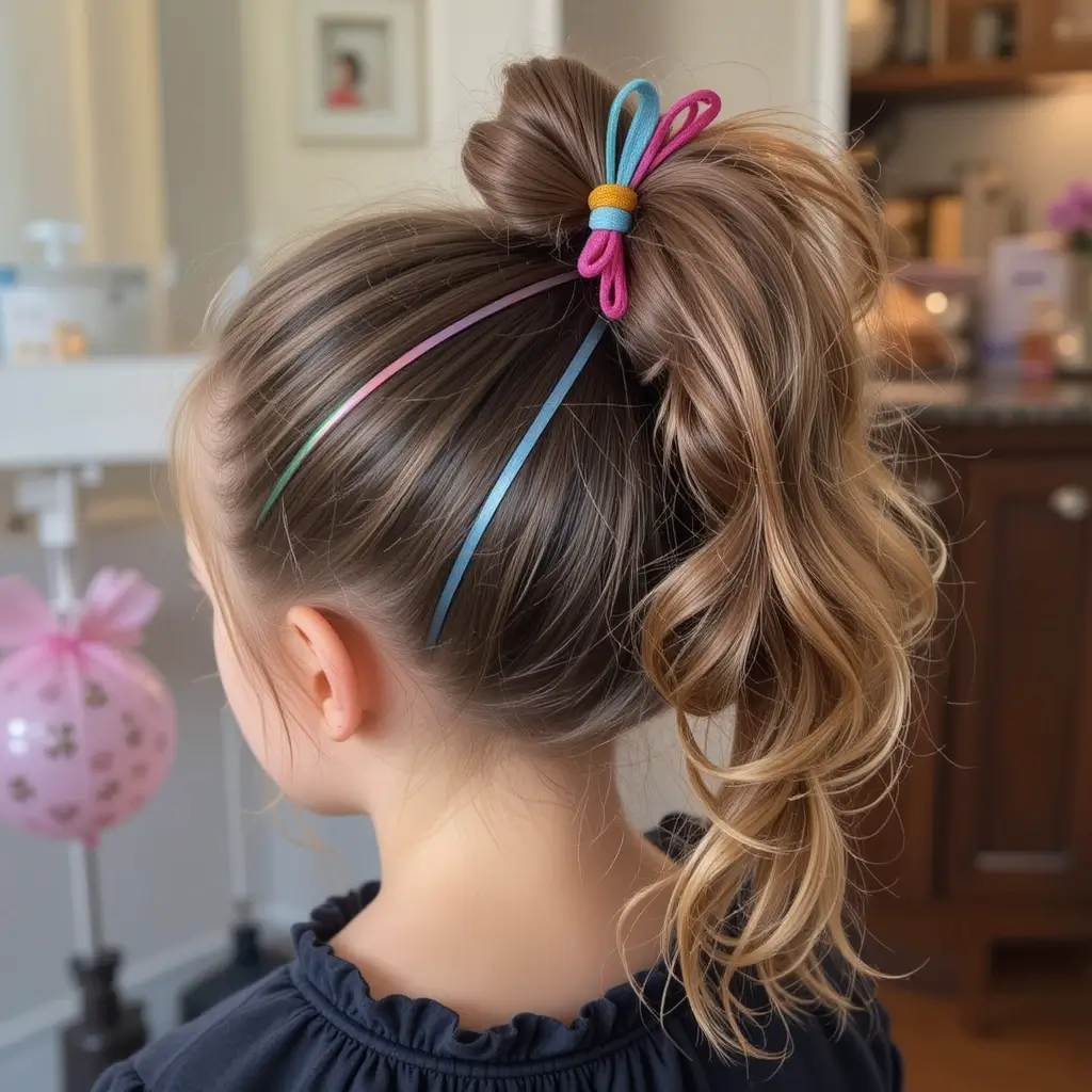 High Bubble Ponytail