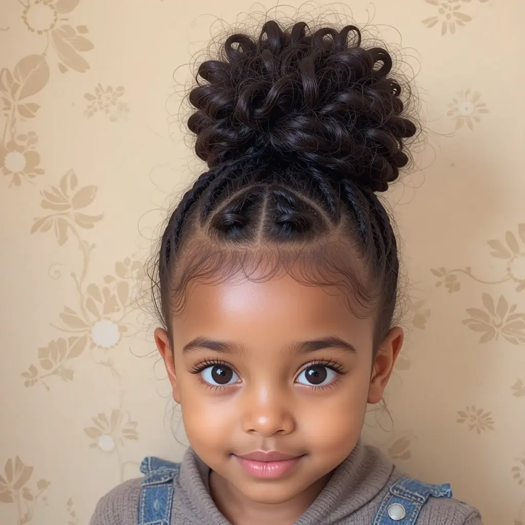 High Bun with Twists