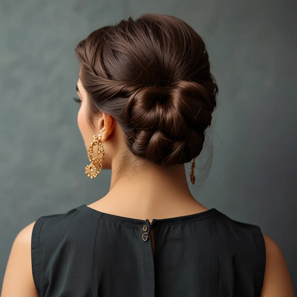 High Bun with a Twist
