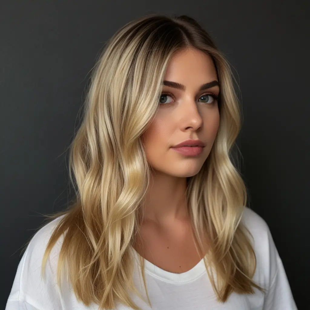 High-Contrast Blonde Ombre