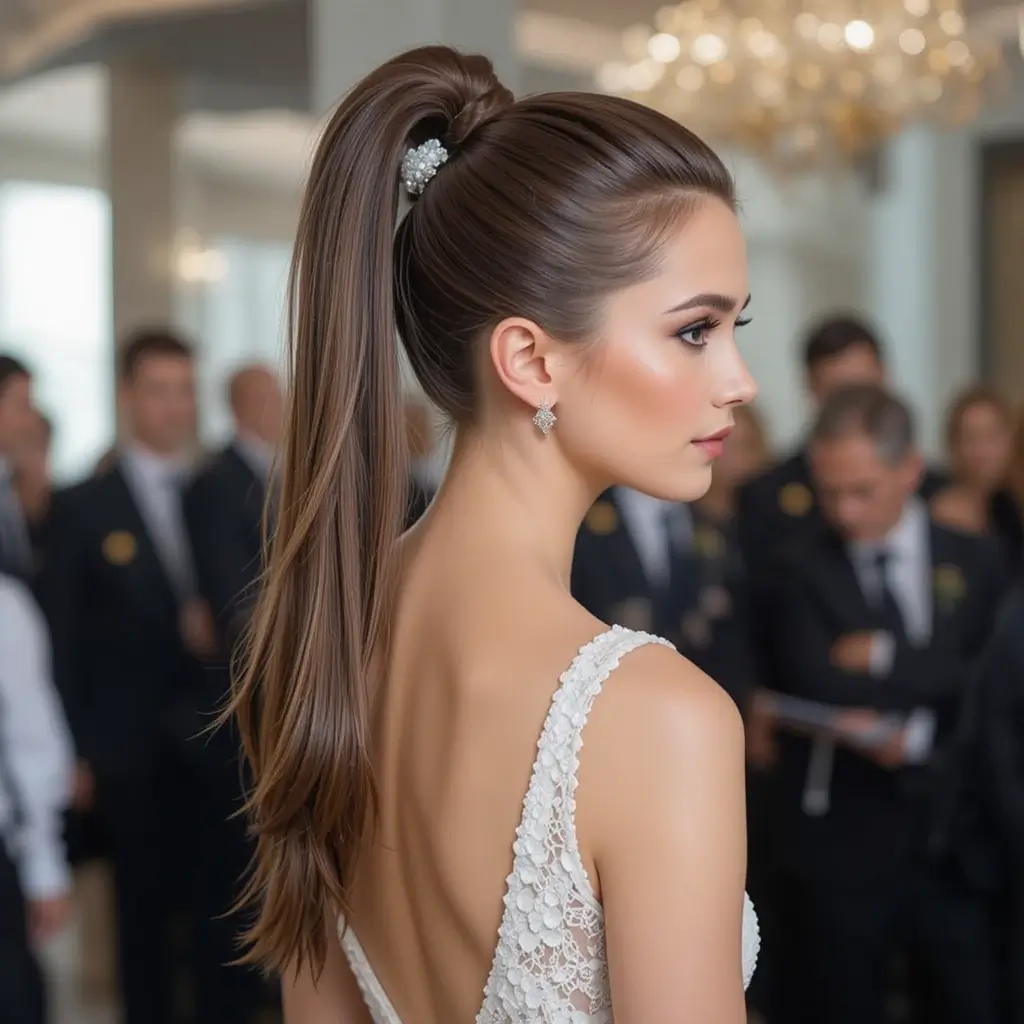 High Sleek Ponytail