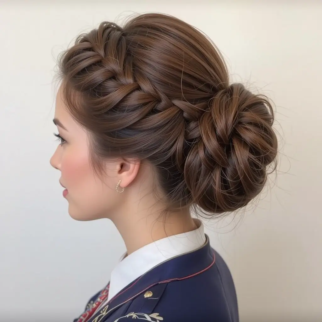 Infinity Braid Updo