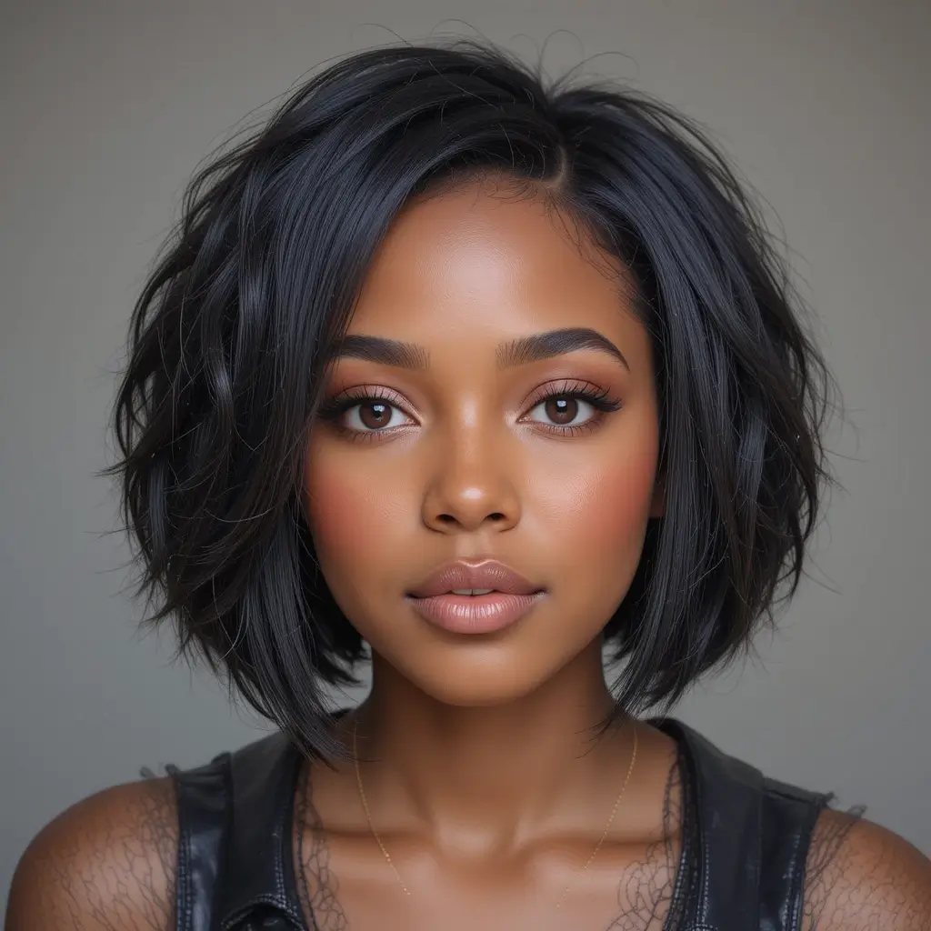 Kinky Blowout Bob