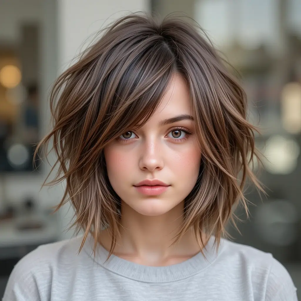 Layered Tousled Short Cut