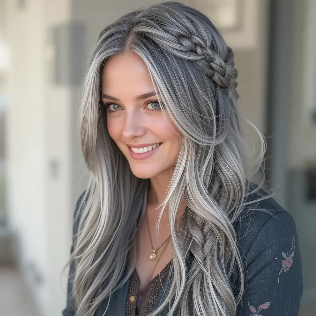 Long Hair with Loose Braids