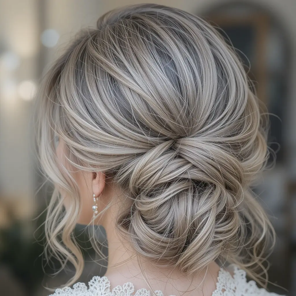 Long Hair with Loose Chignon