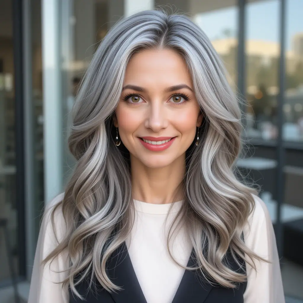 Long Hair with Soft Face-Framing Layers