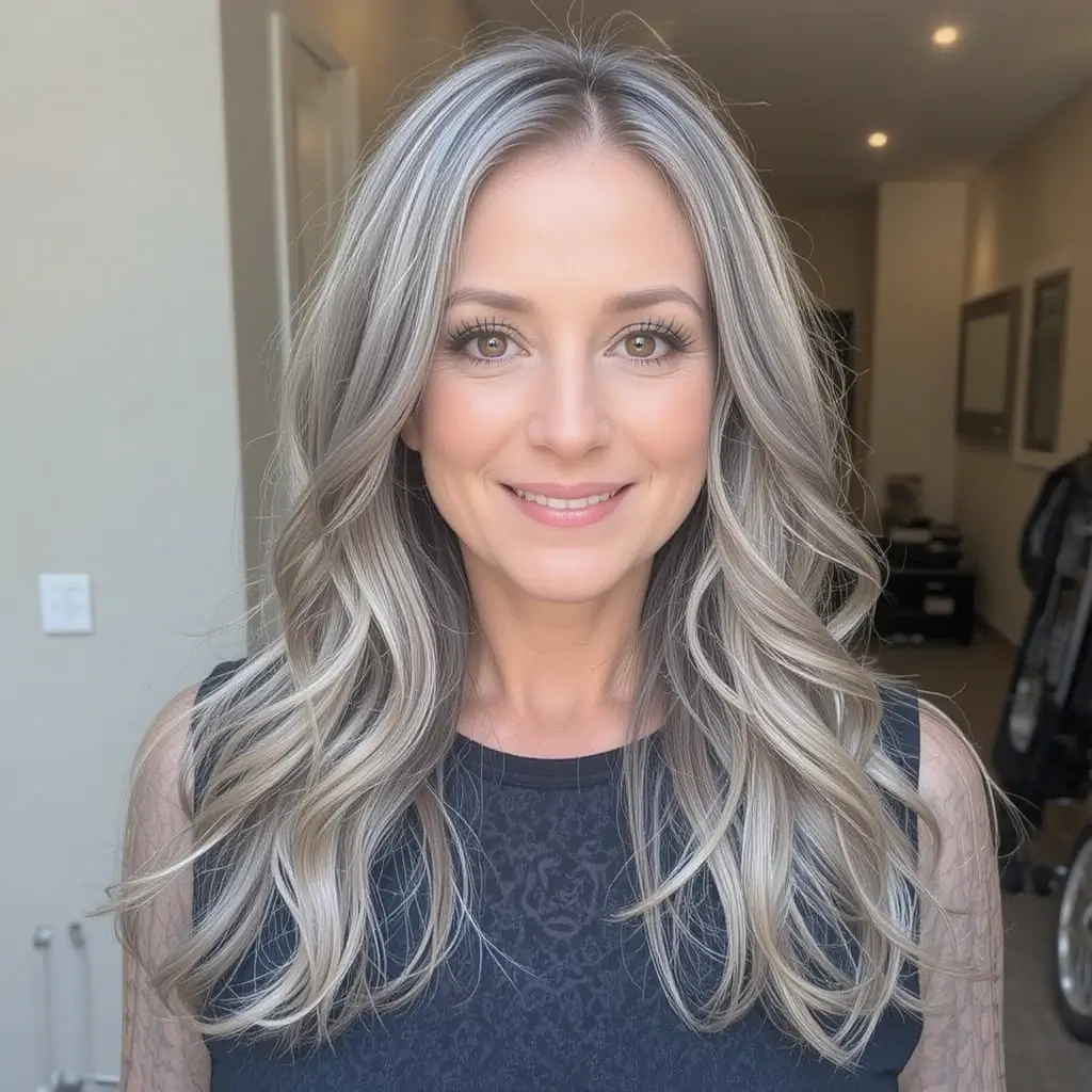 Long Hair with Twisted Side Sections