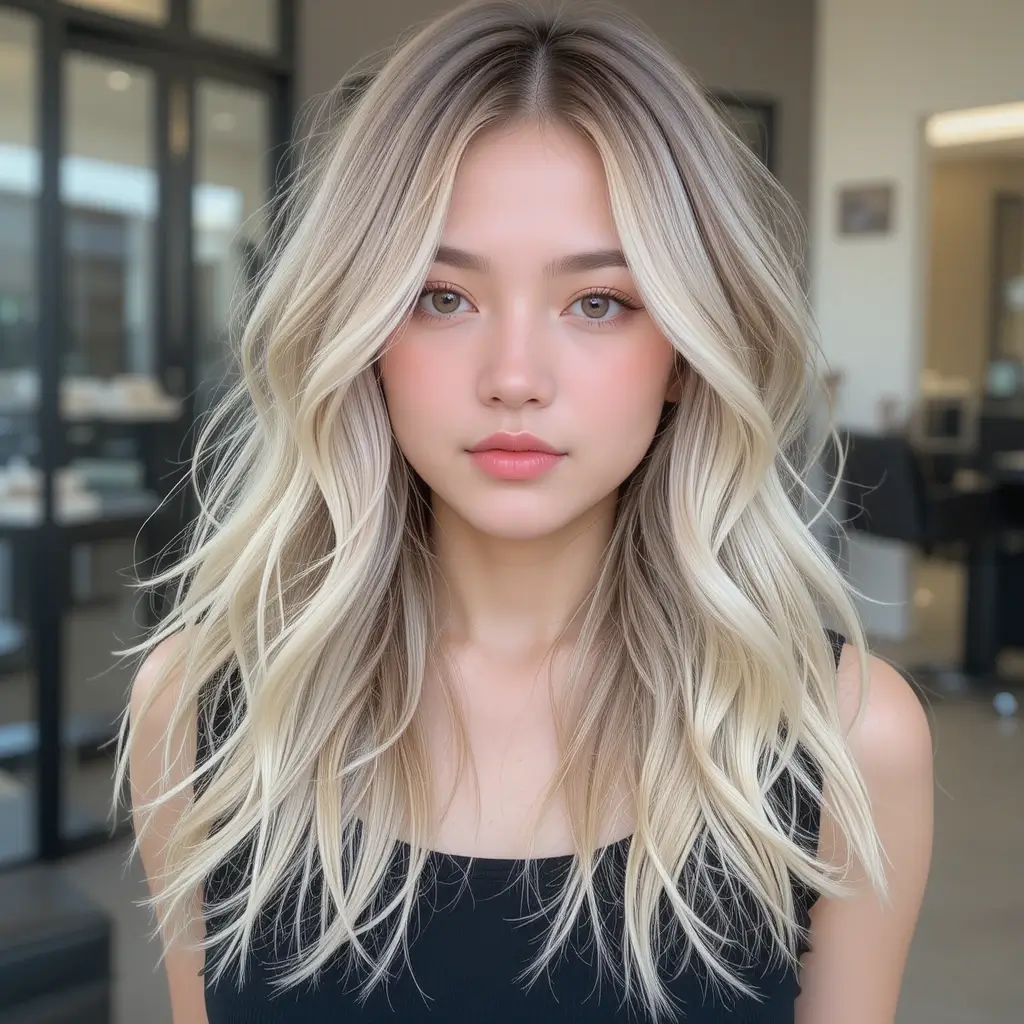 Long Layered Hair with Wispy Ends