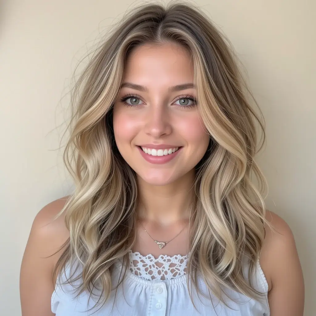 Long Layers with Beach Waves