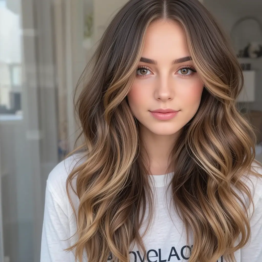 Long Layers with Beach Waves