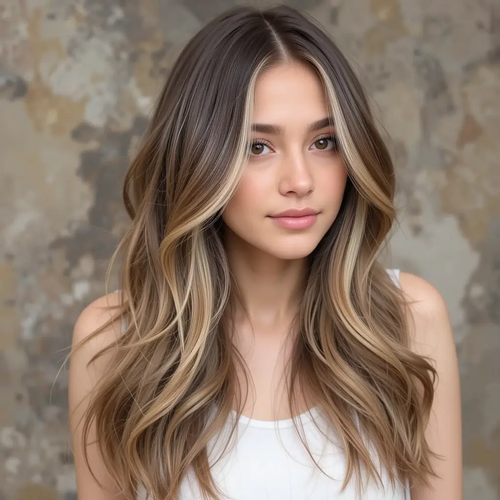 Long Layers with Curtain Highlights