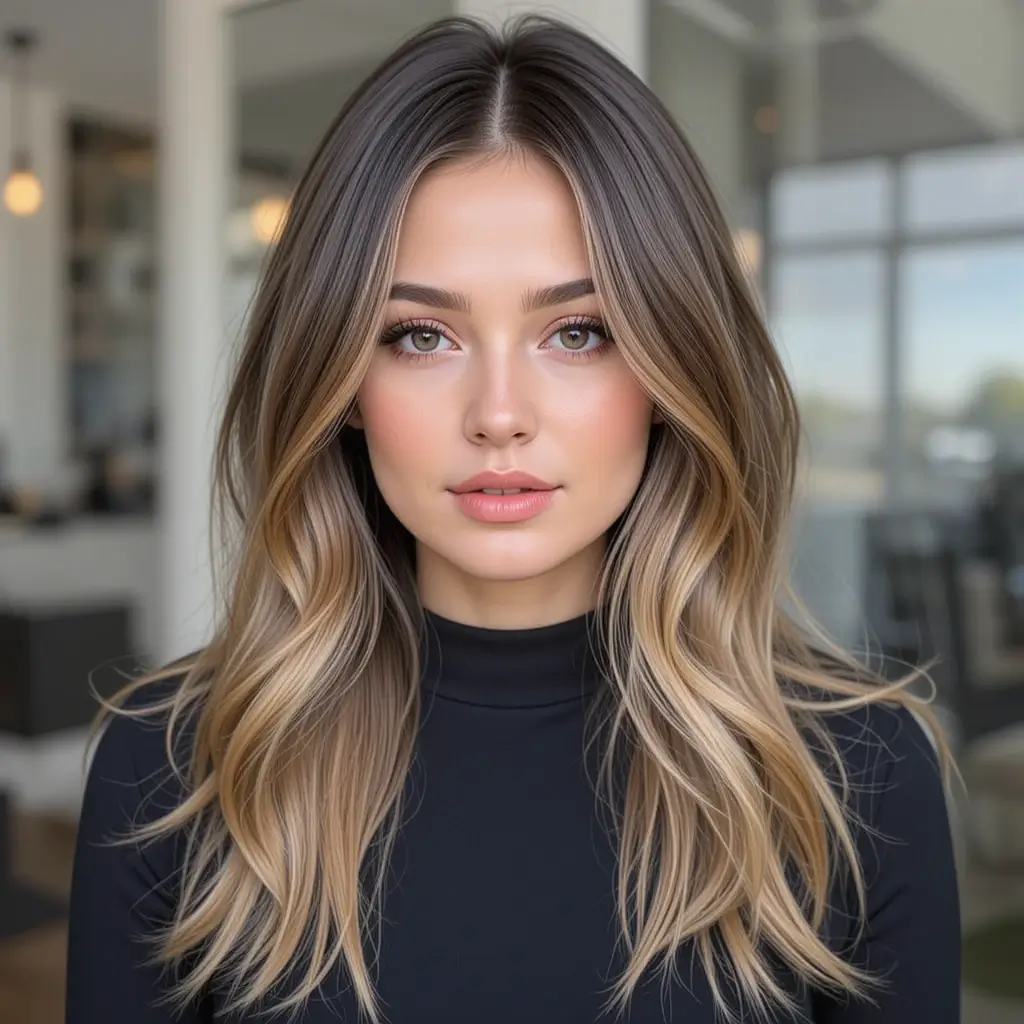 Long Layers with Face-Framing Pieces