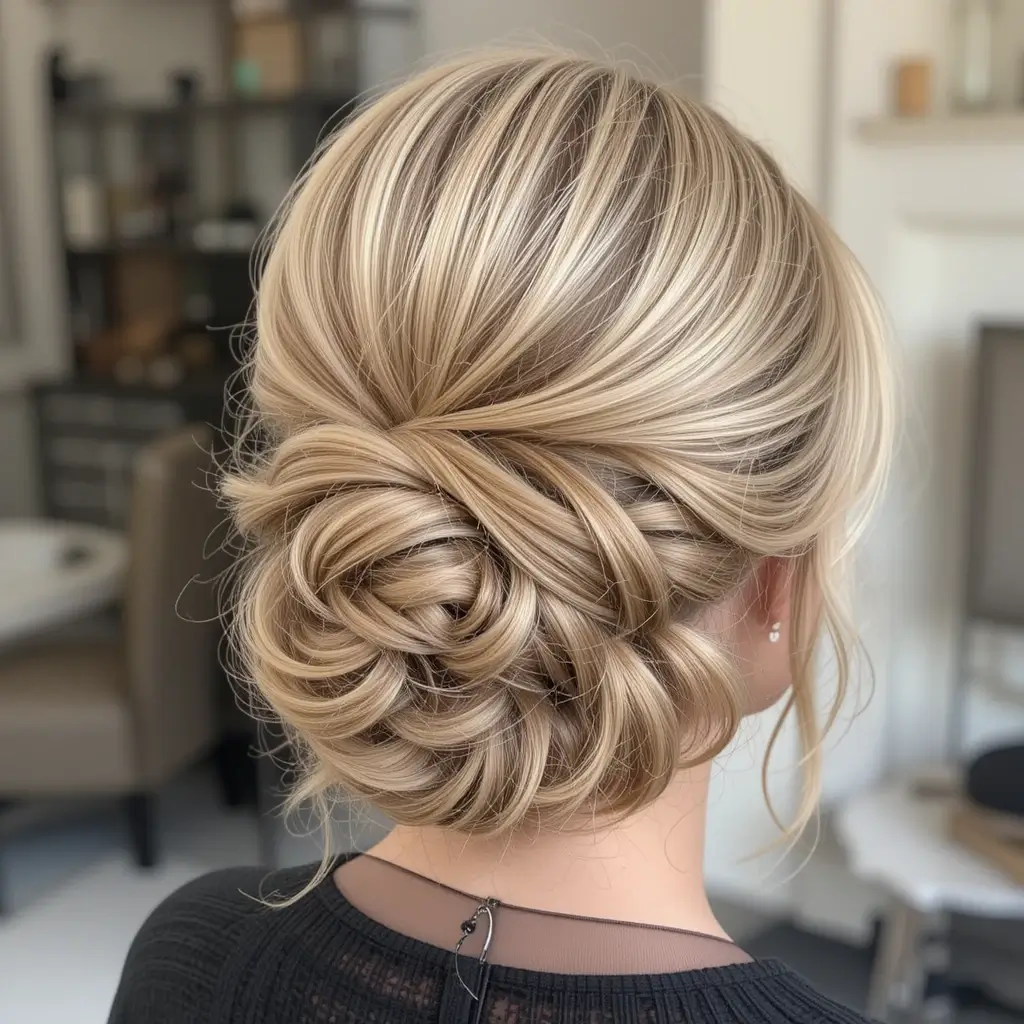 Long Layers with Soft Updo