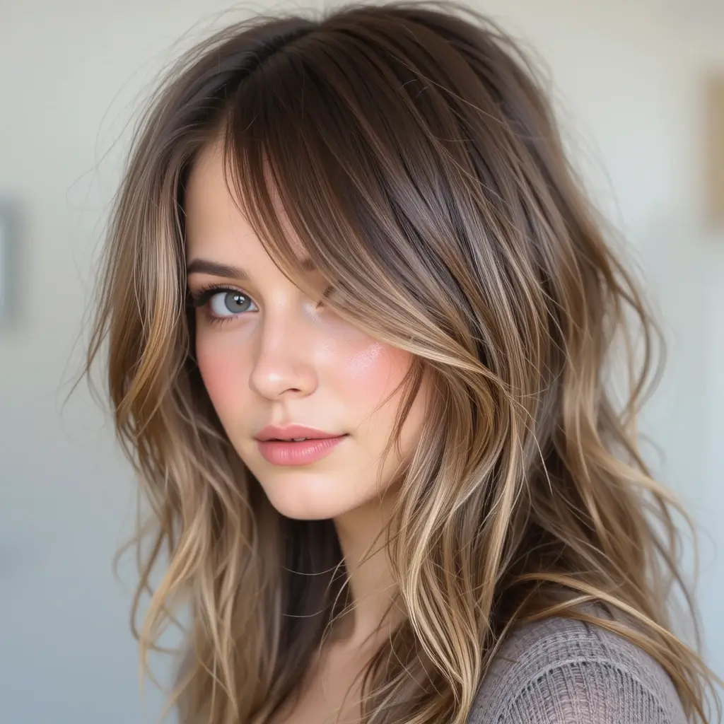 Long Layers with Tousled Texture