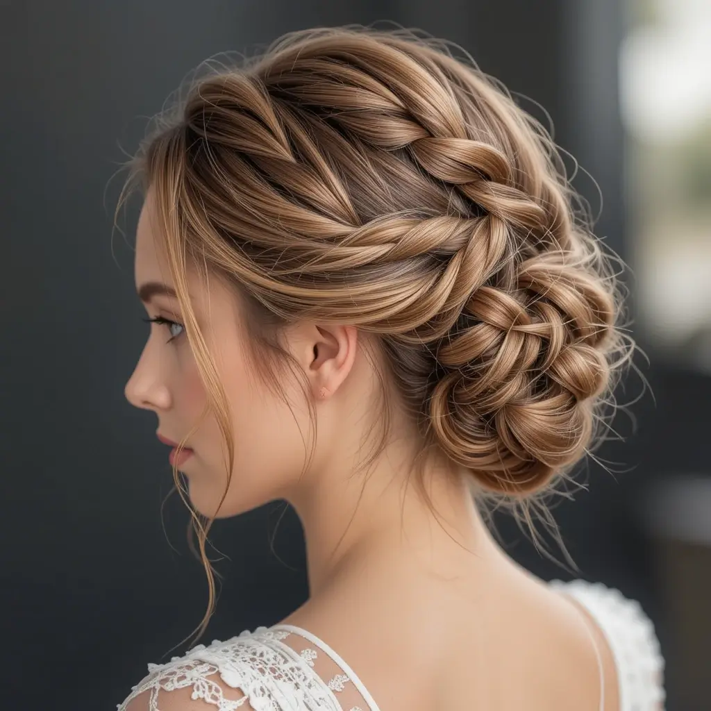 Loose Braided Updo